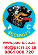 Paarl AC Rottweiler Security
www.pacrs.co.za
0861 000 720